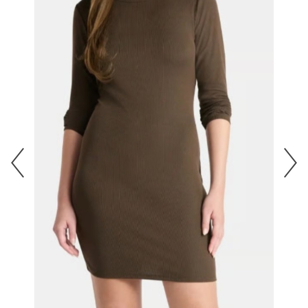 No Boundaries Long Sleeve Brown Dress NWOT